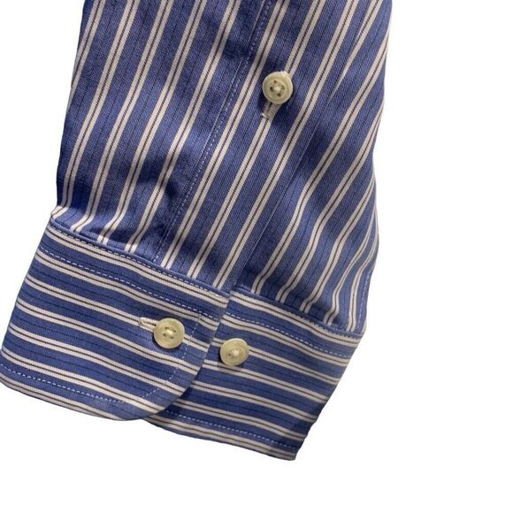 Pre Owned Men’s Brooks Brothers Long Sleeve Button Up Classic Pinst Sz 16 4/5 - Picture 4 of 11